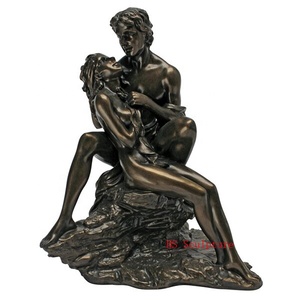Decoración de jardín Tamaño real Fundición Bronce Griego <span class=keywords><strong>Apolo</strong></span> y Daphe Estatua Escultura - Product Image 4