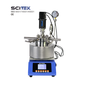 Réacteur en verre sphérique monocouche SCITEK 5L avec interrupteur inclinable ON-OFF, régulation électronique de vitesse progressive, bain à température constante - Product Image 5