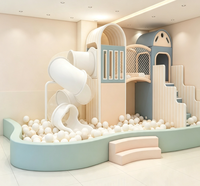 Aire de jeux intérieure pour enfants, petit équipement de jeu souple, centre de jeux pour enfants avec toboggan pour centre commercial, école maternelle, bâtiment, au-dessus du sol