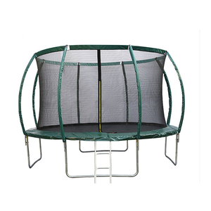 <span class=keywords><strong>Trampoline</strong></span> d'extérieur multi-générations Zoshine avec <span class=keywords><strong>poteaux</strong></span> de soutien incurvés et échelle d'accès sécurisée, idéal pour le saut quotidien en toute sécurité - Product Image 1
