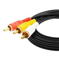 241122 RCA XLR câble Audio 3 à 3 connexion maison haut-parleur Microphone moniteur projecteur iPod PVC veste disponible 1.5m 1.8m