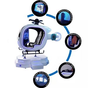 Simulador de Realidad Virtual de Conducción de Aeronaves Pequeñas, Helicópteros y Experiencia de Vuelo Aeroespacial, Plataforma 6DOF de 1 Asiento Metálica para Centros Comerciales - Product Image 2