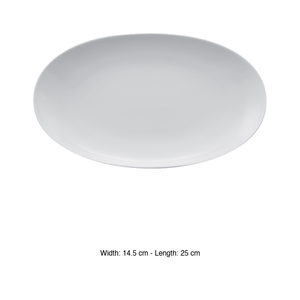 Plateau de service ovale blanc Elips Ø 25 × 14,5 cm Gural Els25Ky00 - Product Image 3