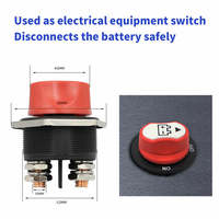 Interrupteur d'isolement de batterie 200A Max 32VDC pour bateau et caravane