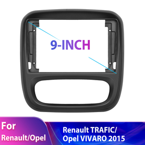 (EU/UK Stock) telaio autoradio Podofo 9 "con Canbus per <span class=keywords><strong>Renault</strong></span> <span class=keywords><strong>TRAFIC</strong></span>/<span class=keywords><strong>Opel</strong></span> <span class=keywords><strong>VIVARO</strong></span> pannello 2015 cruscotto all'ingrosso - Product Image 2