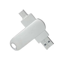Flashdisk USB Tipe C Baru 3.2 Dual Port OTG U Disk Metal Pendrive Logo Custom Memory Stick Portabel 32GB 64GB 128GB