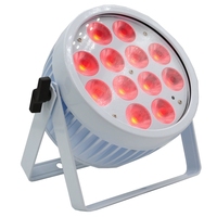 Projecteur LED Par 12x18W RGBWA UV 6-en-1 pour scène, mode de contrôle DMX512, KTV, mariage, discothèque, bar, en aluminium, personnalisable avec batterie