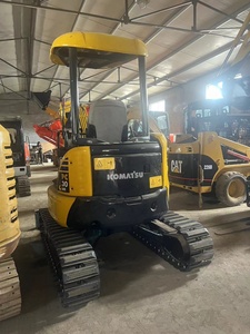 Mini-excavatrice KOMATSU 3 tonnes, godet de terrassement de 0,2 m³, équipement de construction d'occasion, moteur Hyundai, vannes hydrauliques Kawasaki - Product Image 2