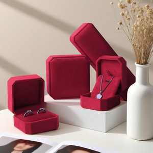 Nueva Caja de Joyería Personalizable, Duradera, Octogonal, con Patrón Liso, para Aretes, Anillos, Collares y Pulseras, 25 Años de Alta Calidad - Product Image 1