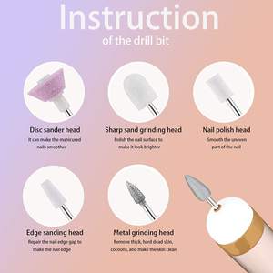 <span class=keywords><strong>SS66</strong></span> แบบพกพา 5 in 1 ทําเล็บมือเล็บเท้าเล็บเจาะชุดไร้สายชาร์จไฟฟ้าเล็บเครื่องมือ - Product Image 5