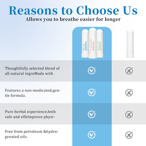 Mise au point et respiration améliorées Soulagement et relaxation des sinus portables Inhalateur nasal Nouveau bâton d'inhalateur nasal d'aromathérapie - Product Image 5