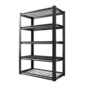 5 Tier Metallic Shelves Rack Storage Racks and garage shelving Warehouse Storage Metal Stacking Shelf Rack for Warehouse