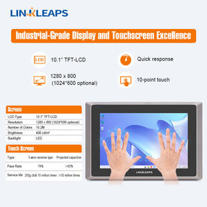 लिंक 10.1 8 वीं 12 वीं पीढ़ी i7 i5 औद्योगिक पैनल पीसी फ्रंट ip65 rs232 स्पर्श औद्योगिक कंप्यूटर और सहायक उपकरण - Product Image 6
