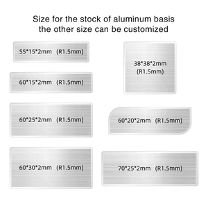 Placa de identificación en relieve 3D de <span class=keywords><strong>plata</strong></span> de Metal personalizada de alta calidad Placa de nombre de logotipo de aluminio anodizado cepillado para etiqueta de activo - Product Image 2