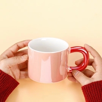 Taza de Cerámica de 350 ml con Logotipo Personalizado, Impresión en Ambos Lados, Taza de Café para Regalos, Estilo Ins