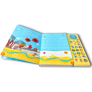 Libro de tablero de audio personalizable para niños, rimas musicales, canción, sensación táctil, papel de cartón encuadernado duro, servicio de impresión de libros de sonido - Product Image 2