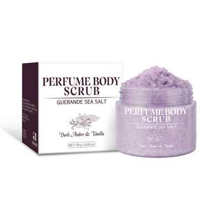 Gommage corporel minéral à l'extrait d'aloe vera, au sel de mer, parfum ambre noir et vanille, 120g - Product Image 5