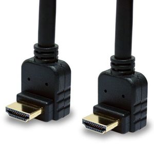 Cable HDMI macho a macho, Cable de transmisión de vídeo de alta definición, Cable de datos para conexión de Monitor de ordenador, Cable de cobre con curva de 90 grados - Product Image 3