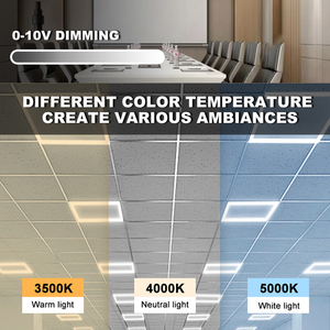 60x60 vuông 35W <span class=keywords><strong>45W</strong></span> 54W tiết kiệm năng lượng có thể điều chỉnh độ sáng 5cct Slim LED Đèn nền Trần Bảng điều khiển ánh sáng cho sử dụng thương mại văn phòng - Product Image 2