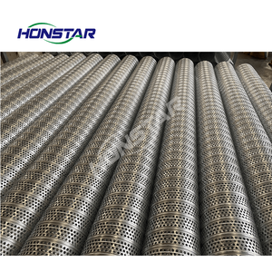 Ống Lưới kim loại đục lỗ bằng thép carbon tùy chỉnh được sản xuất bằng dây thép không gỉ để chống bụi lọc - Product Image 1