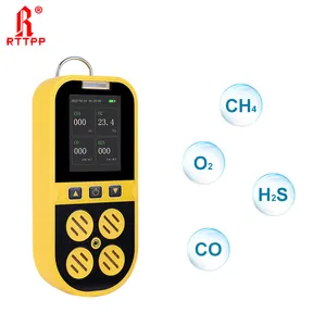 RTTPP SH300 4 In 1 Portable Multi Gas Detector O2 / CO / H2S / COMB Gas Leak Meter with LCD Screen