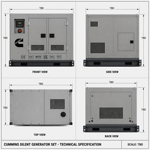 Generador Diésel Industrial Súper Silencioso de Alta Eficiencia con Motor Cummins WeiChai, Refrigeración por Agua, 50kW 100kW, 50kva 100kva con ATS - Product Image 1