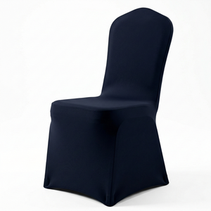 Housse de chaise moderne en spandex ivoire, lavable et prête à l'emploi, extensible et ajustée, pour banquet et restauration, personnalisable - Product Image 1