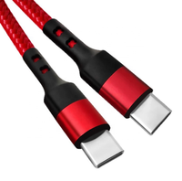 Câble USB Type-C en nylon tressé en alliage d'aluminium PD60W 3A, charge rapide, conducteur en cuivre pur, blindage par feuille, pour téléphone portable et tablette