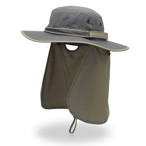 Outdoor Summer Anti UV Proof Travel Sun Cap Fisherman Bucket <b>Hat</b> With Neck Shade Flap - Product Image 3