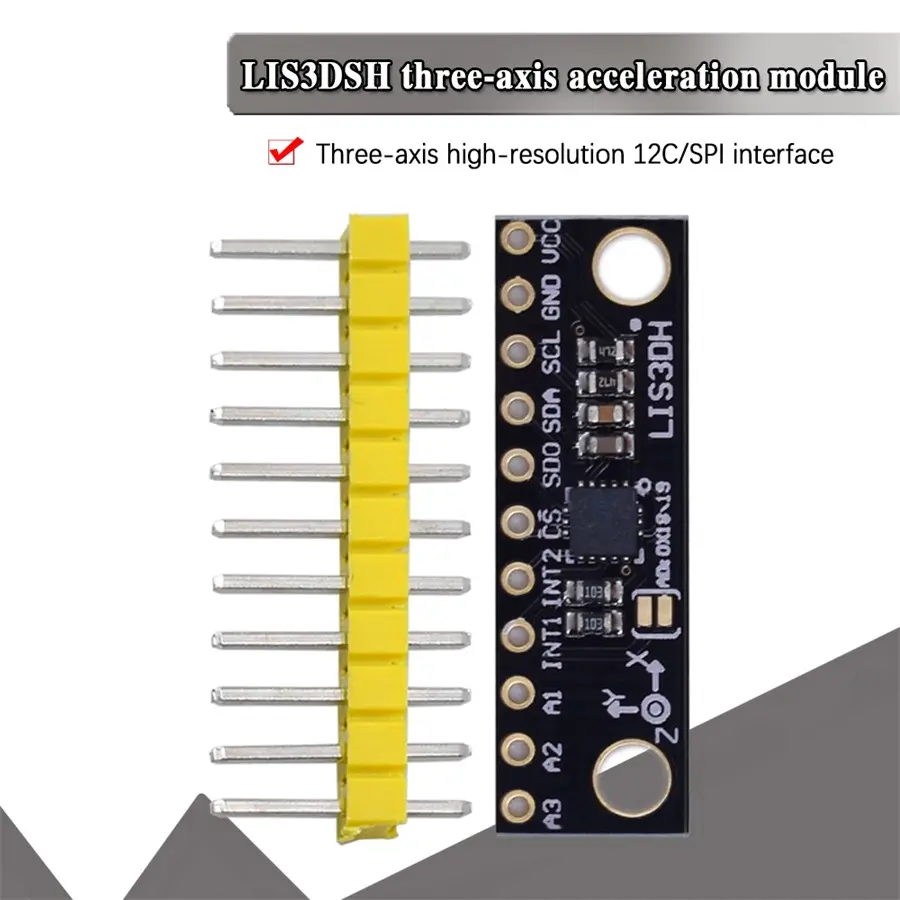 LIS3DH Triaxial Acceleration Temperature Sensor Three Converters Motion Accelerometer Module Development Board Replace ADXL345