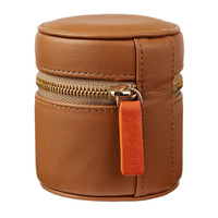 Étui à bagues léger en cuir de style national de luxe avec logo personnalisé de haute qualité, doublure en velours, organisateur de bijoux de voyage - Mont Yanzhi