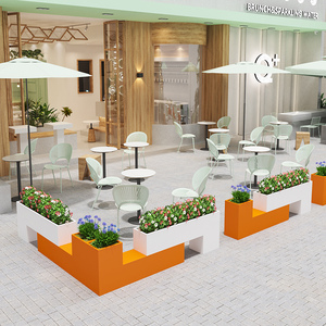 Su misura moderna e durevole da esterno in ferro battuto fioriera combinazioni ristoranti scherma partizioni porta fiori <span class=keywords><strong>Villa</strong></span> - Product Image 4