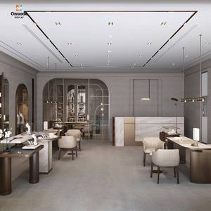 ร้านออกแบบเครื่องประดับหรูครบวงจร |   ตู้กระจก LED แบบกำหนดเองพร้อมไฟ LED ตู้โชว์ระดับพรีเมียม เป็นมิตรกับสิ่งแวดล้อม ขนาดสั่งทำได้ - Product Image 4
