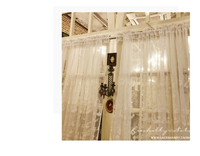 Voile Sheer Rideau Tissu avec Vintage Dentelle Motif Style Européen De Mariage Fenêtre Décoration Tissé Ombre Technique