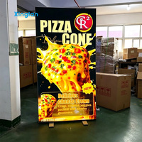 Caja de Luz LED Personalizada de Fábrica con Tela SEG, Pantalla Extensible Retroiluminada, Marco de Aluminio para Montaje en Pared, Caja de Luz Publicitaria para Tiendas Minoristas