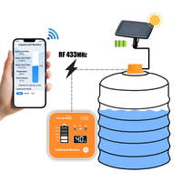 Capteur de niveau de liquide à ultrasons ME201RSP alimenté par énergie solaire, étanche IP66, avec alarme de température à distance WIFI et surveillance en temps réel sur longue distance