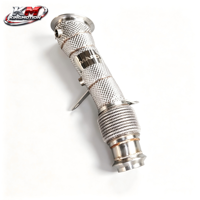 Tuyau d'échappement avant en acier inoxydable KM Performance N26 pour BMW 2.0T, connexion à joint sphérique à flux direct avec isolation thermique
