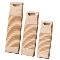 Planche à laver à main en bambou naturel pour le lavage du linge, anti-dérapant, planche à récurer pour les femmes école maison, décor vintage
