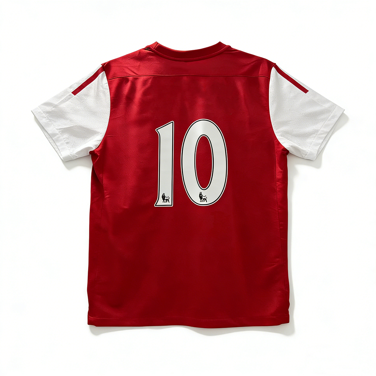 Maillot rétro rouge et blanc n°10 inspiré des Gunners 11/12