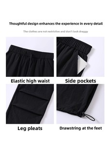 Nuovi Pantaloni Sportivi Grigi da <span class=keywords><strong>Donna</strong></span> a Vita Alta, Gamba Dritta, Elastici, Antirughe, <span class=keywords><strong>Stile</strong></span> Giapponese, Casual Autunnali, Slim Fit - Product Image 3