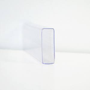 Striscia di dati di profilo di estrusione trasparente supermercato striscia di etichette in plastica PVC tubo quadrato rettangolare di scaffali per supermercati - Product Image 1