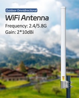 Antena WIFI Wlan 2,4 GHz 5 GHz 10 dBi MIMO Omni 2,4G de doble banda polarizada para Radio UBNT Mimosa