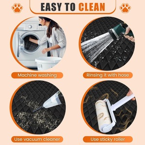 Tapis de voiture rectangulaire matelassé en losanges, imperméable et résistant aux taches, pour animaux de compagnie, pour <span class=keywords><strong>la</strong></span> rangée arrière, pour chiens - Vente en gros transfrontalière - Product Image 6