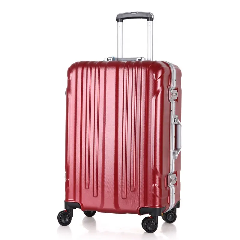 Nuovo stile telaio in alluminio bagagli trolley cassa del pc di shell duro valigia