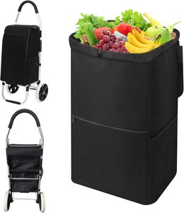 <strong>Shopping</strong> Cart With Waterproof <strong>Replacement</strong> <strong>Bag</strong> Folding Storage <strong>Bag</strong> <strong>for</strong> <strong>Trolley</strong> Hand Cart - Product Image 1