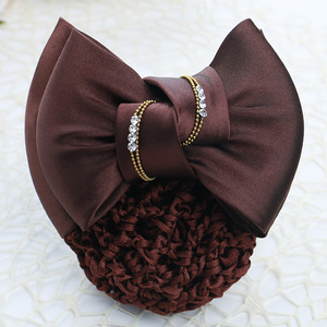 Venta al por mayor Gran bowknot red bolsillo pinza de pelo para las mujeres <span class=keywords><strong>trabajo</strong></span> profesional pinza de pelo Banco Hotel Hospital enfermera <span class=keywords><strong>trabajo</strong></span> uso - Product Image 3