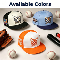 Gorras Snapback Ajustadas Azul Cielo con Bordado Completo, Estilo Urbano Personalizado para Exteriores