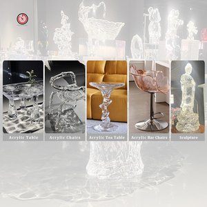 TT High Quality Office Hotel Outdoor <strong>Dining</strong> <strong>Table</strong> Custom Shape <strong>butterfly</strong> Shape Decoration Transparent Acrylic <strong>Tables</strong> - Product Image 5