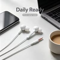 Écouteurs filaires Aesonic Fashion en or blanc avec ENC et étanchéité IPX-4, écouteurs stéréo APT-X pour la musique au bureau/à l'étude