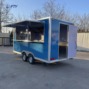 شاحنة طعام سوداء قياسية 16 قدمًا مع مقلاة عميقة مع مطبخ كامل - Product Image 1